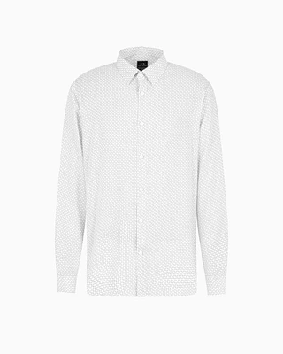 Armani Exchange - Regular fit shirt ASV fabric, Man, White, Size:
