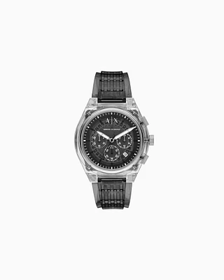 Armani Exchange -  Chronograph Gray Watch, Man, Multicoloured, Size: TU
