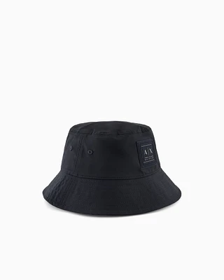 Armani Exchange -  Bucket hat with logo, Man, Navy_blue, Size: