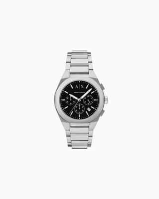 Armani Exchange -  Chronograph Stainless Steel Watch, Man, Multicoloured, Size: TU
