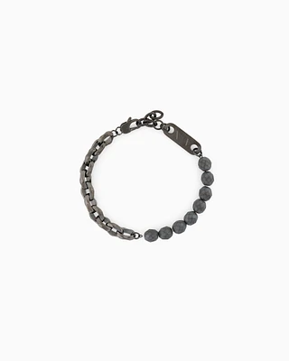 Armani Exchange -  Gunmetal Hematite Chain Bracelet, Man, Multicoloured, Size: TU