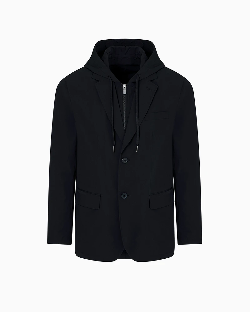 Armani Exchange - Casual Jackets, Man, Black, Size: