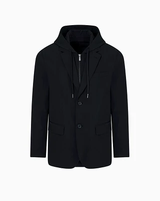 Armani Exchange - Casual Jackets, Man, Black, Size: