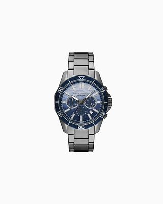 Armani Exchange -  Chronograph Gunmetal Stainless Steel Watch, Man, Multicoloured, Size: TU