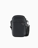 Armani Exchange - Small rectangular shoulder bag with hook, Man, Black, Size: TU