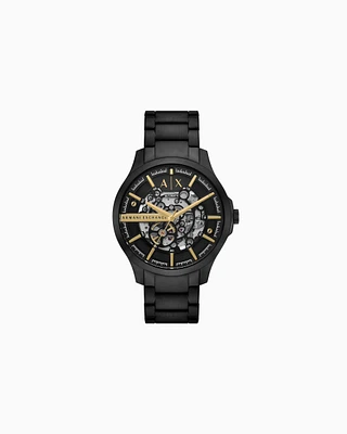 Armani Exchange -  Automatic Black Stainless Steel Watch, Man, Multicoloured, Size: TU