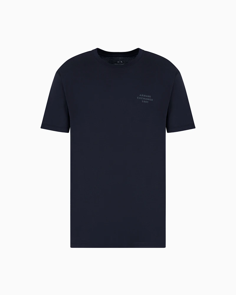 Armani Exchange - Regular fit basic t-shirt, Man, Navy Blue, Size:
