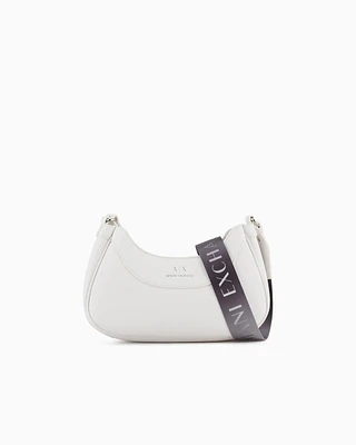 Armani Exchange - Crossbody bag with logo, Woman, White, Size: TU