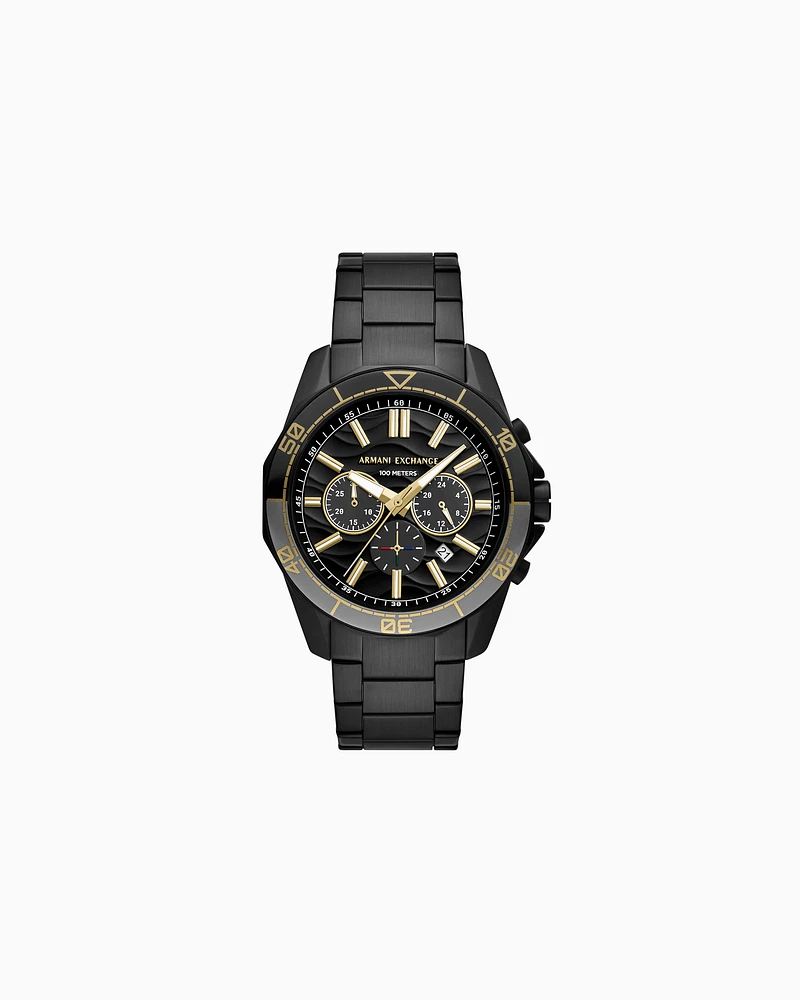 Armani Exchange - Multifunction Gunmetal Stainless Steel Watch, Man, Multicoloured, Size: TU