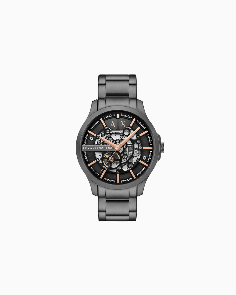 Armani Exchange - Chronograph Black Stainless Steel Watch, Man, Multicoloured, Size: TU