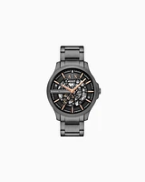 Armani Exchange -  Chronograph Black Stainless Steel Watch, Man, Multicoloured, Size: TU