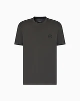 Armani Exchange - Regular fit T-shirt with logo and patch on the chest, Man, Green, Size: