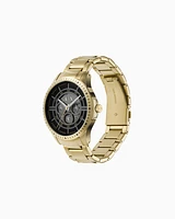 Armani Exchange - Armani Exchange Multifunction Gold-Tone Stainless Steel Watch, Man, Multicoloured, Size: TU