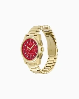 Armani Exchange -  Chronograph Gold-Tone Stainless Steel Watch, Man, Multicoloured, Size: TU