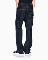 Armani Exchange - J87 regular fit jeans with side details, Man, Blue, Size: