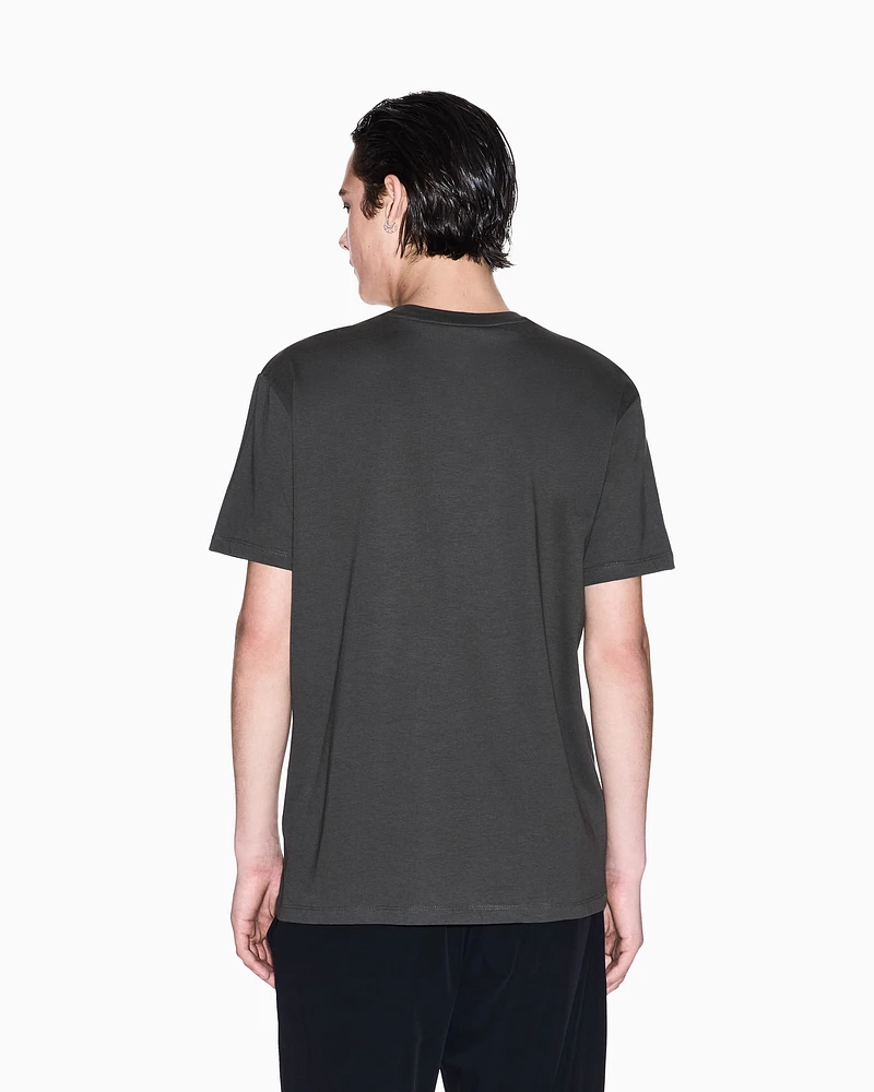 Armani Exchange - Regular fit ASV palm tree print t-shirt, Man, Green, Size: