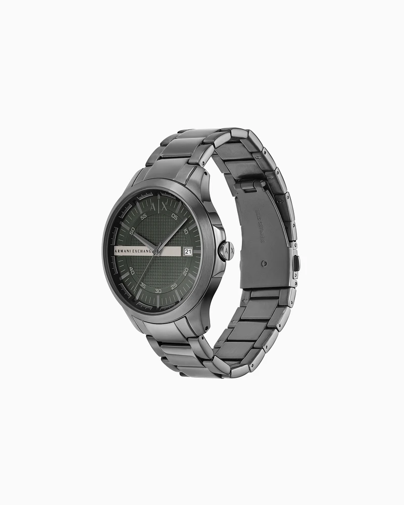 Armani Exchange -  Three-Hand Date Stainless Steel Watch, Man, Multicoloured, Size: TU