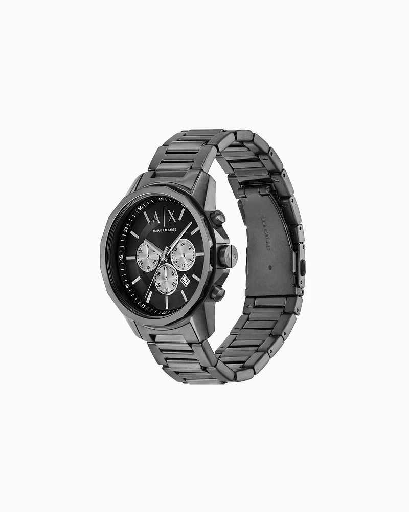 Armani Exchange -  Chronograph Stainless Steel Watch, Man, Multicoloured, Size: TU