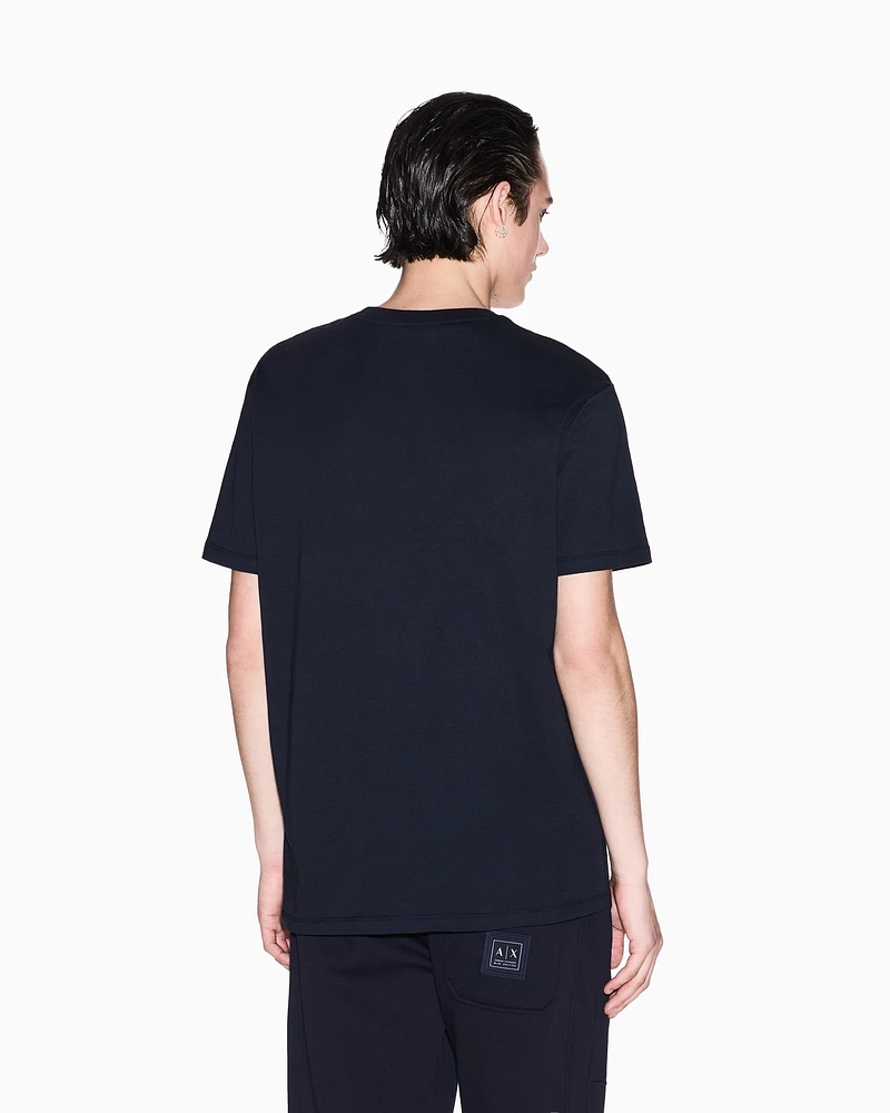 Armani Exchange - Regular fit basic t-shirt, Man, Navy Blue, Size: