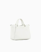 Armani Exchange - Medium handbag with degradè shoulder strap, Woman, White, Size: TU
