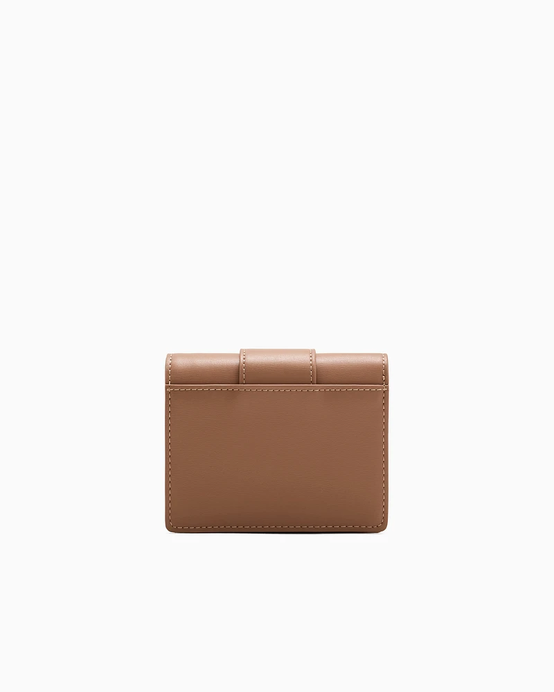 Armani Exchange - Small wallet with ASV logo, Woman, Camel, Size: TU