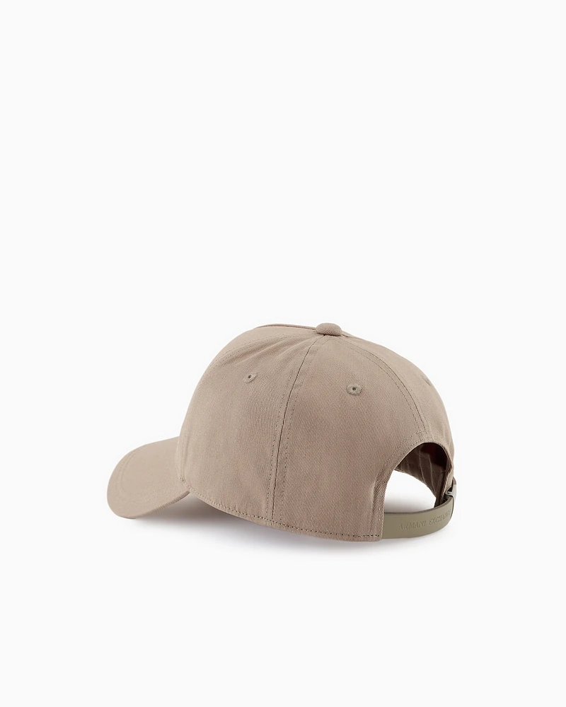 Armani Exchange - Visor cap with logo, Man, Beige, Size: TU