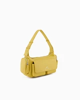 Armani Exchange - Large shoulder bag with side pockets, Woman, Yellow, Size: TU