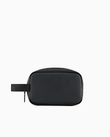 Armani Exchange - Rectangular beauty case with hook, Man, Black, Size: TU