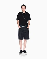 Armani Exchange - Regular fit mercerised cotton polo, Man, Black, Size:
