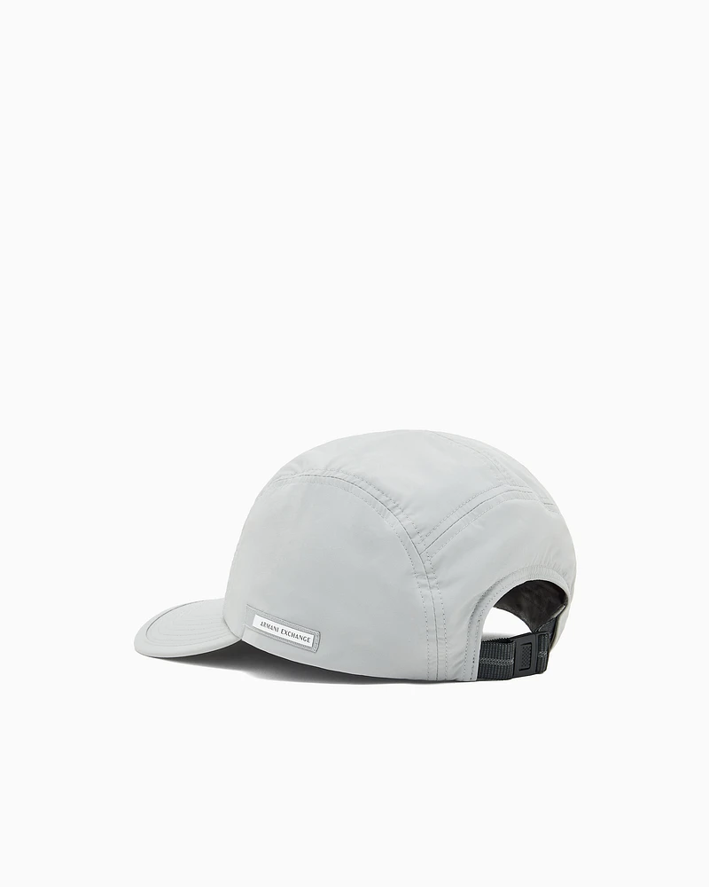 Armani Exchange - Visor hat with side logo, Man, Grey, Size: TU