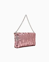 Armani Exchange - Clutch with rhinestones, Woman, Pink, Size: TU