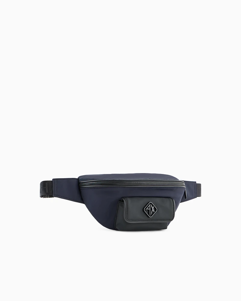 Armani Exchange - Bum bag with small external pocket, Man, Green, Size: TU