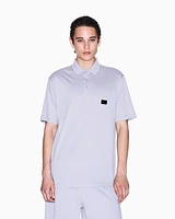 Armani Exchange - Regular fit mercerised cotton polo, Man, Purple, Size: