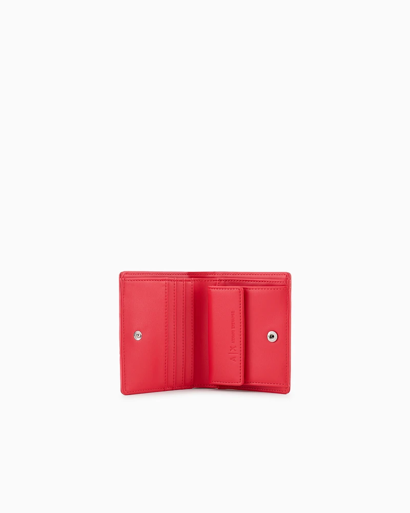 Armani Exchange - Small wallet with ASV logo, Woman, Red, Size: TU