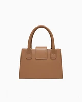 Armani Exchange - ASV Small Trapeze Handbag, Woman, Camel, Size: TU