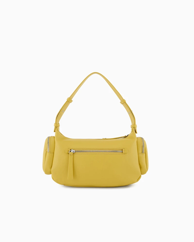 Armani Exchange - Large shoulder bag with side pockets, Woman, Yellow, Size: TU