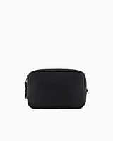 Armani Exchange - Beauty case with external drawstring, Man, Black, Size: TU