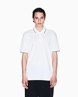 Armani Exchange - Regular fit mercerised cotton polo, Man, White, Size: