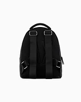 Armani Exchange - Backpack with allover embossed logo, Woman, Black, Size: TU