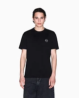 Armani Exchange - Regular fit T-shirt with logo and patch on the chest, Man, Black, Size: