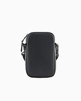 Armani Exchange - Small rectangular shoulder bag with hook, Man, Black, Size: TU