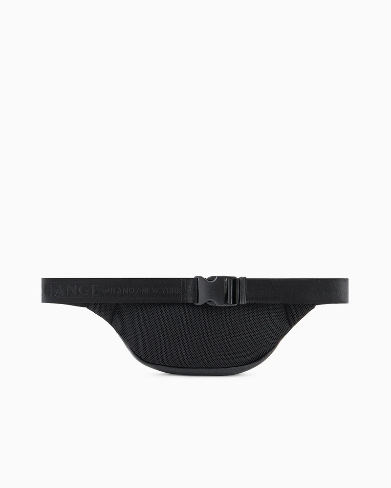 Armani Exchange - Bum bag with embossed logo and two pockets, Man, Black, Size: TU