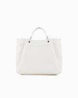 Armani Exchange - Large handbag with degradè shoulder strap, Woman, White, Size: TU