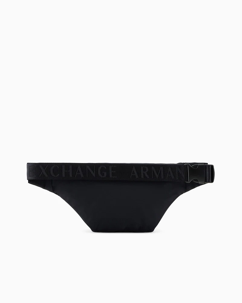 Armani Exchange - Waist bag with external pocket, Man, Navy Blue, Size: TU