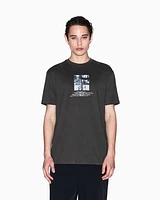 Armani Exchange - Regular fit T-shirt with photo print, Man, Green, Size: