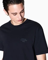 Armani Exchange - Regular fit basic t-shirt, Man, Navy Blue, Size: