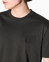 Armani Exchange - Regular fit T-shirt with logo and patch on the chest, Man, Green, Size: