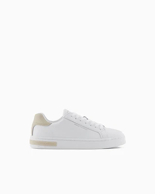 Armani Exchange - Sneakers with laces and logo, Woman, White, Size: