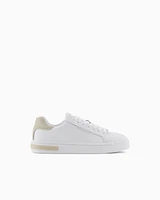 Armani Exchange - Sneakers with laces and logo, Woman, White, Size:
