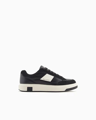Armani Exchange - Sneakers with contrasting inserts, Man, White, Size: